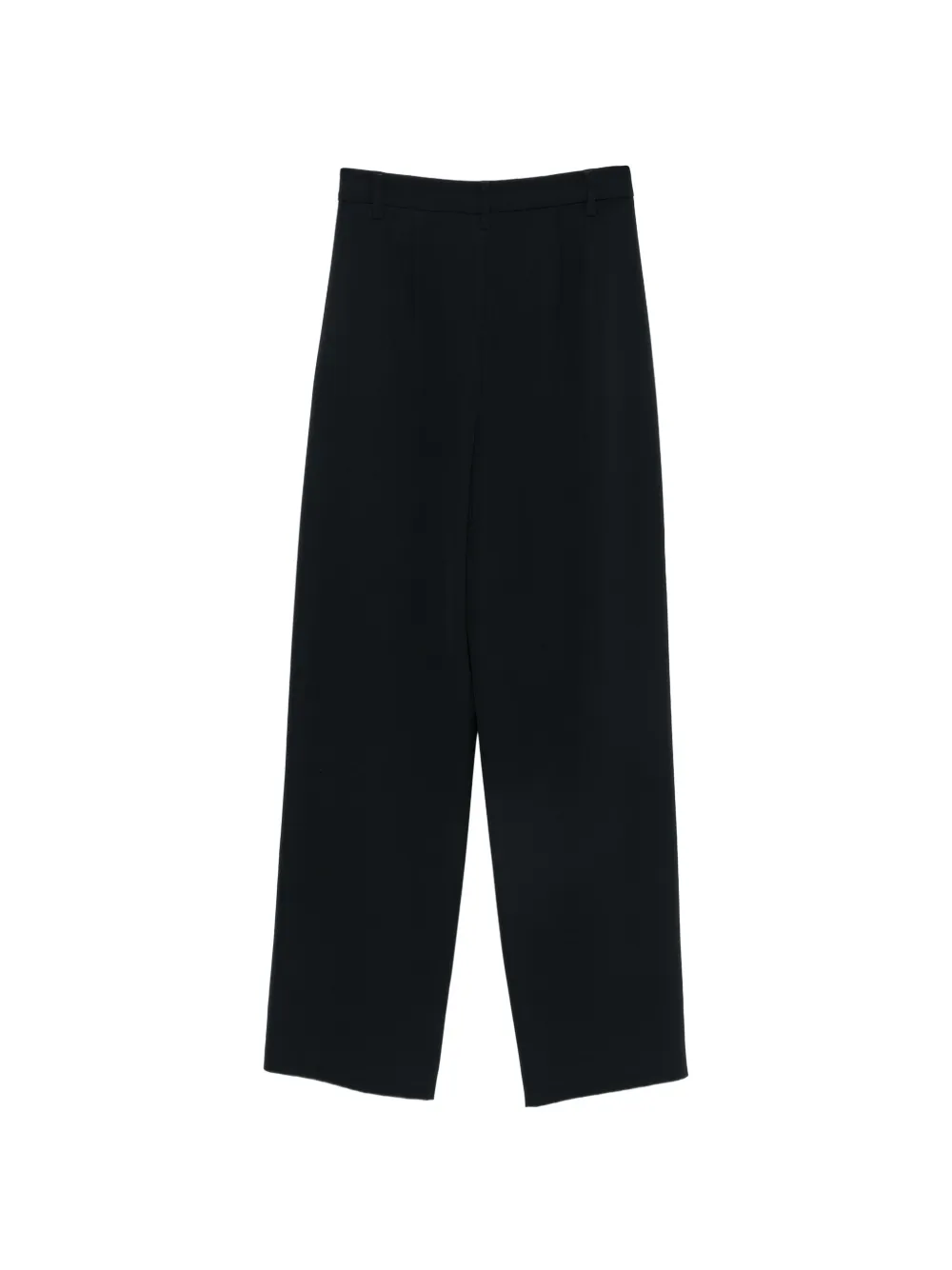 Luisa Cerano pleated wide-leg trousers Zwart