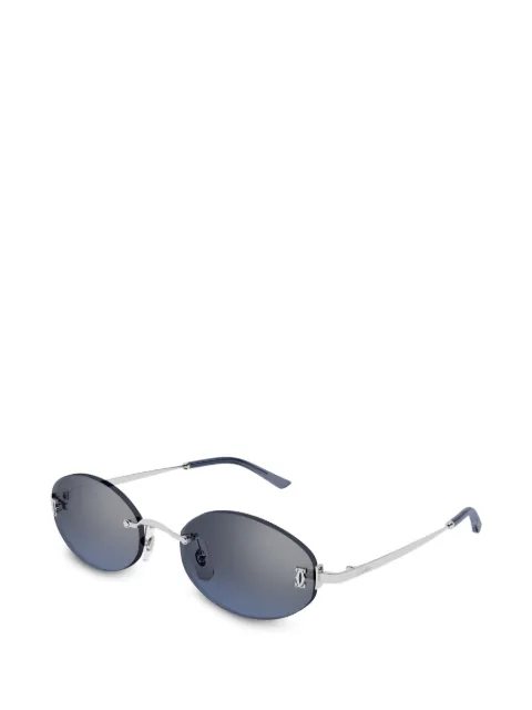 Cartier Eyewear rimless oval-frame sunglasses