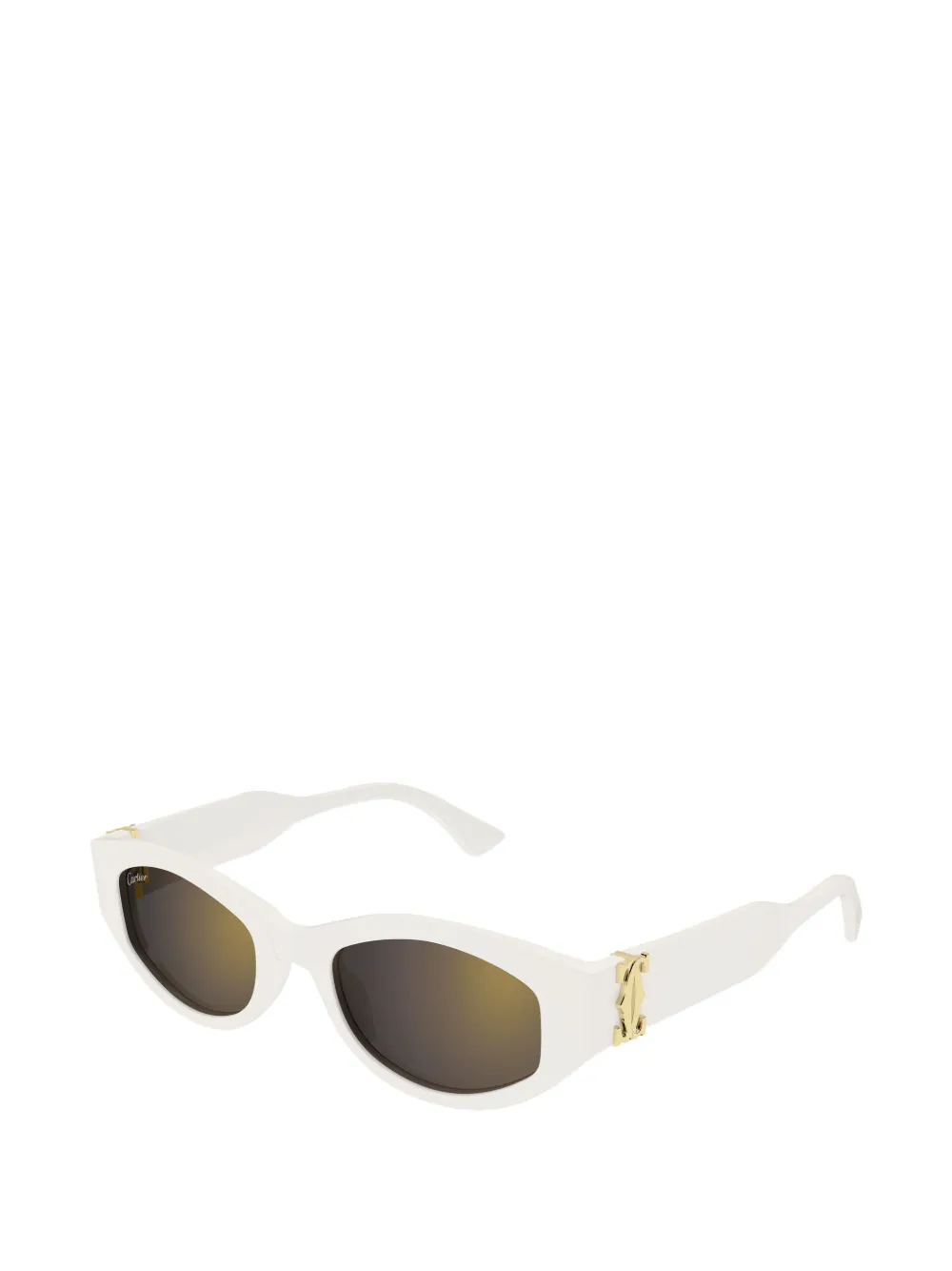 Cartier Eyewear C de Cartier geometric-frame sunglasses - Bianco