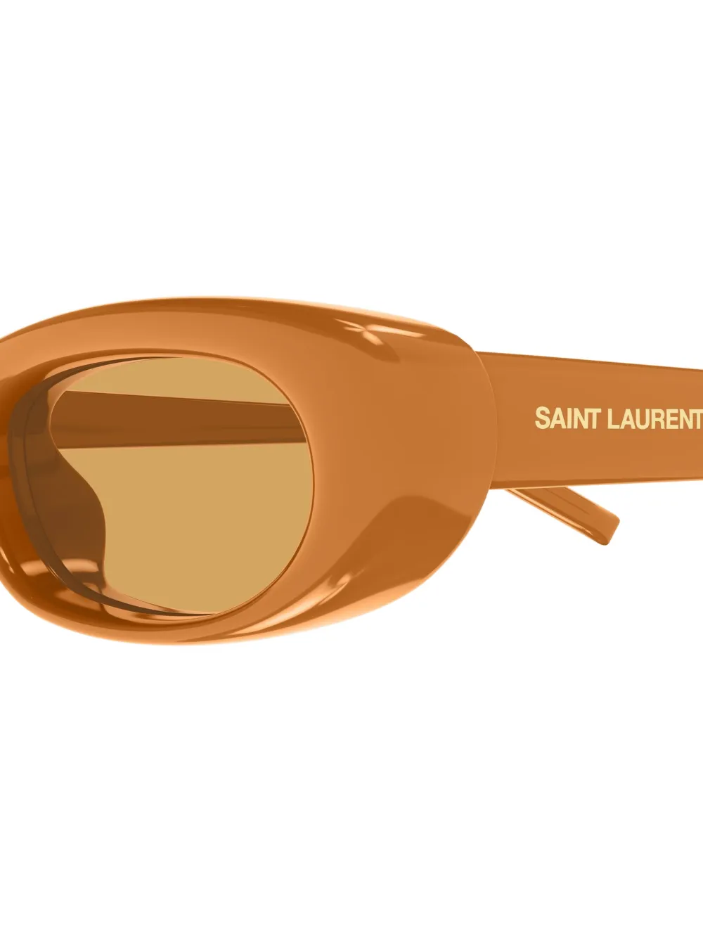 Saint Laurent Eyewear SL 557 Shade Plump oval-frame sunglasses Oranje