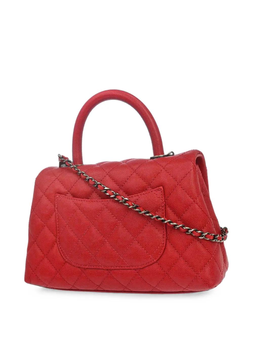 CHANEL Pre-Owned 2016 Coco Handle gewatteerde shopper Rood
