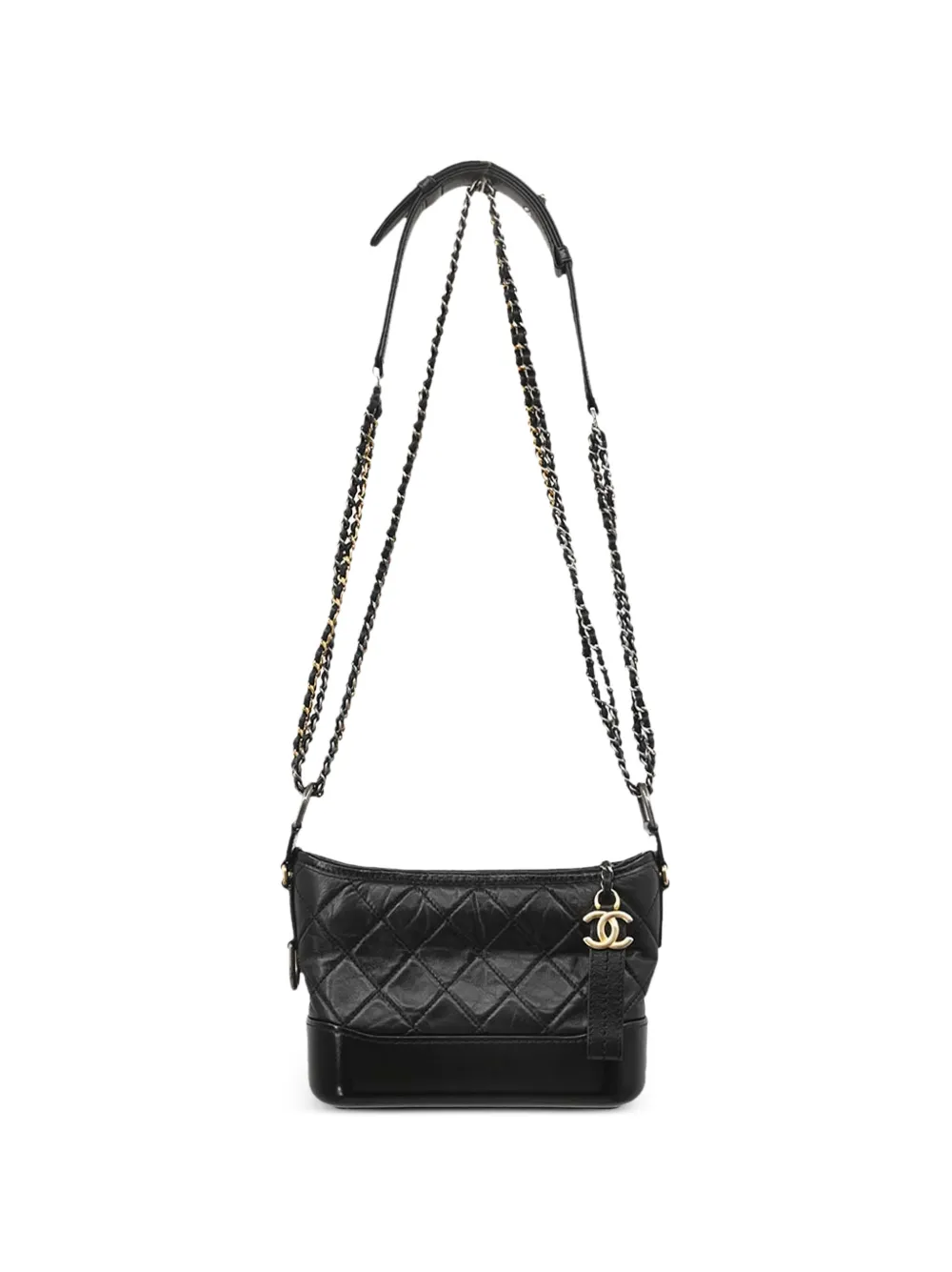 CHANEL Pre-Owned 2019 Gabrielle quilted mini bag - Nero