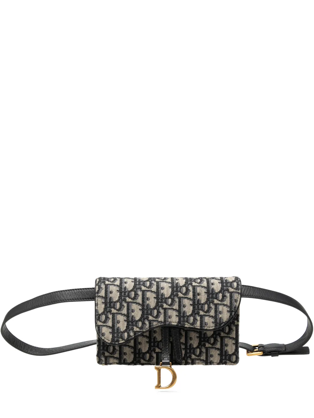 Christian Dior Pre-Owned 2020 Oblique Canvas Saddle Gürteltasche - Blau