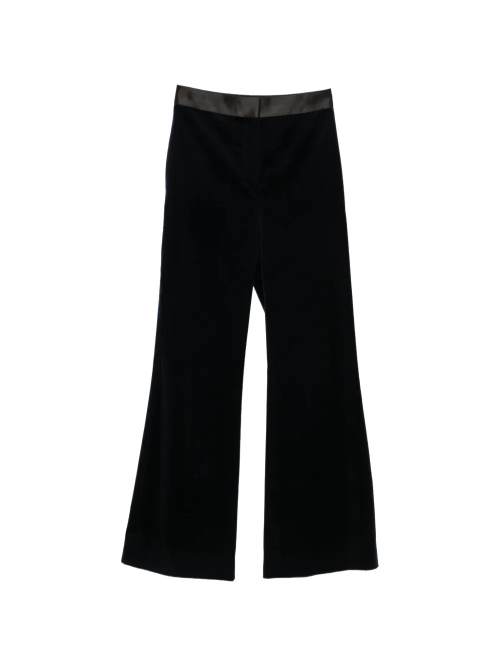 Victoria Beckham velvet flared trousers - Blu