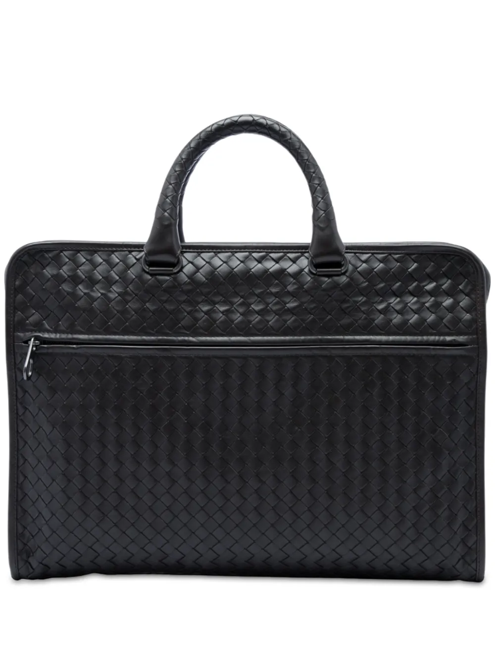 Bottega Veneta Pre-Owned 2012-2026 Intrecciato Aktentasche aus Nappaleder - Schwarz