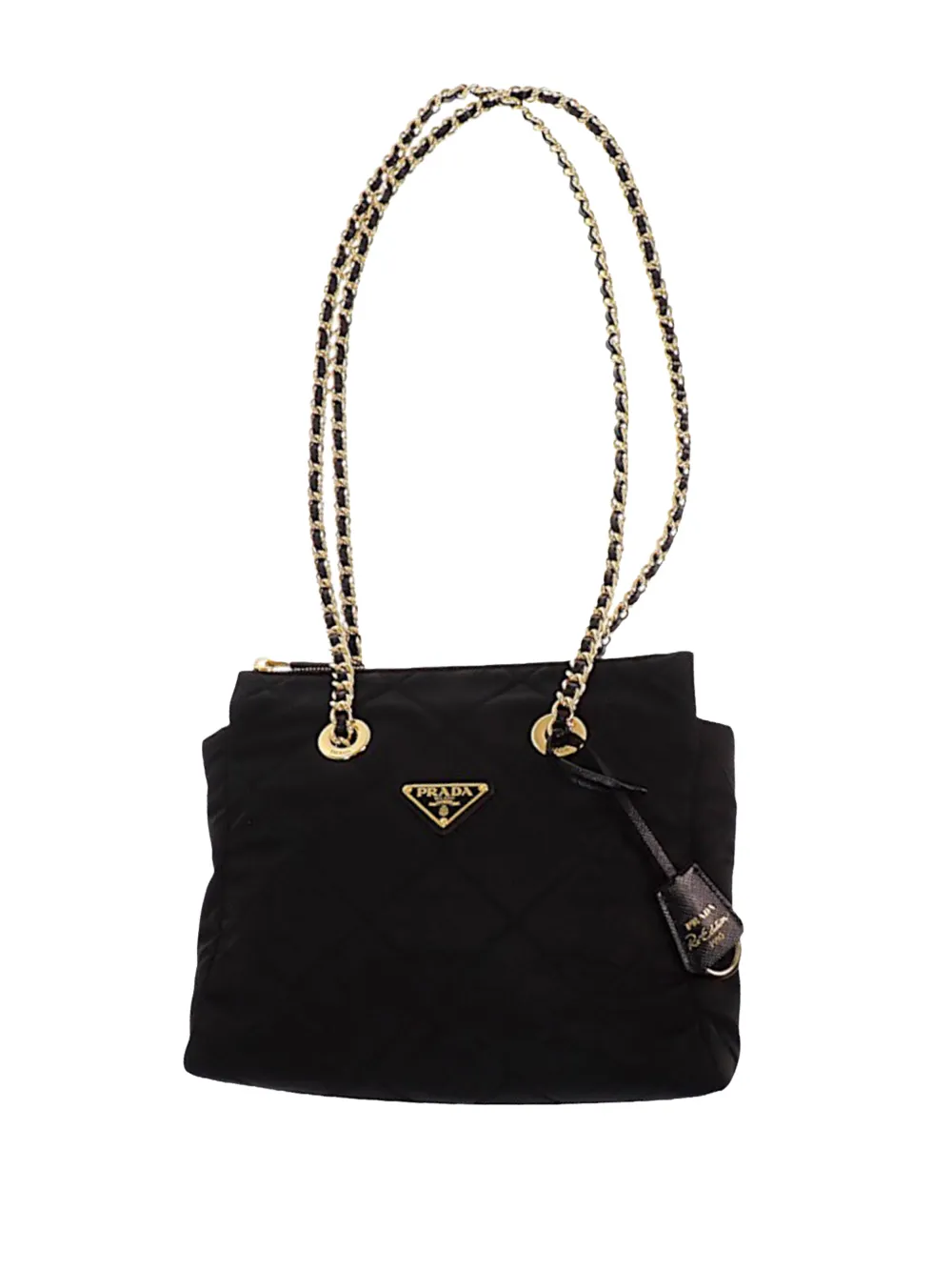 Prada Pre-Owned 2019-2026 Re Nylon Re Edition 1995 Chaine Shoulder Bag tote bag - Black