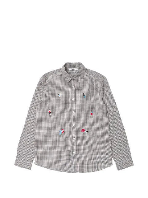 Edmmond Studios Groove Room embroidered checked shirt