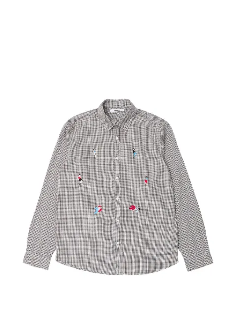 Edmmond Studios Groove Room embroidered checked shirt