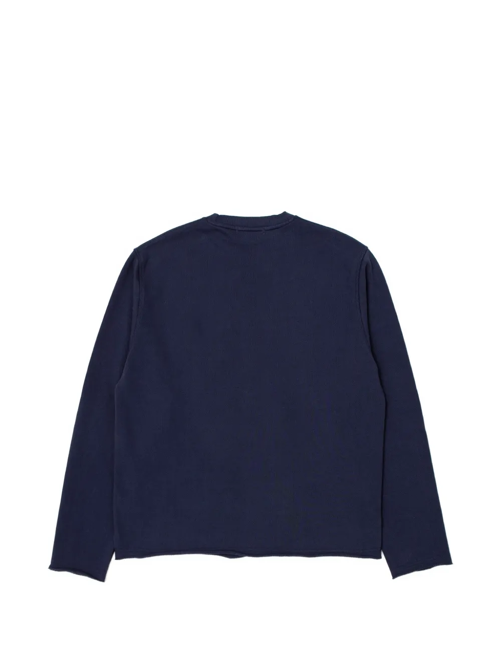 Edmmond Studios Still graphic-print raw-edge sweatshirt - Blu