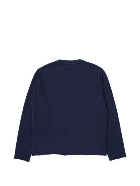 Edmmond Studios Still graphic-print raw-edge sweatshirt