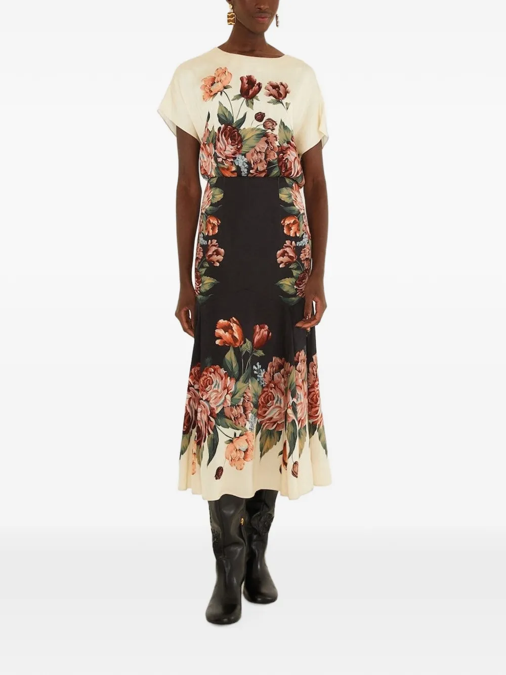 FARM Rio floral-print dress