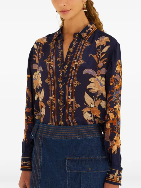 FARM Rio Liz floral-print button-down shirt