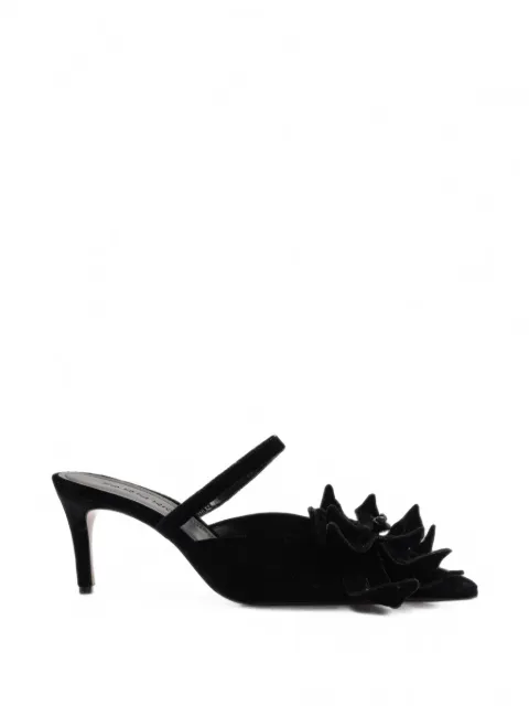 FARM Rio floral-applique pointed-toe pumps
