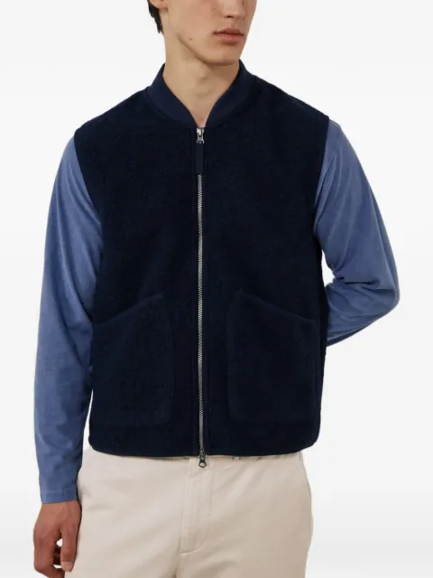 HARTFORD fleece zip-up gilet