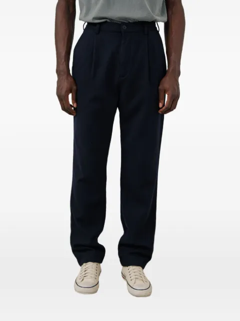 HARTFORD Task pleated straight-leg trousers