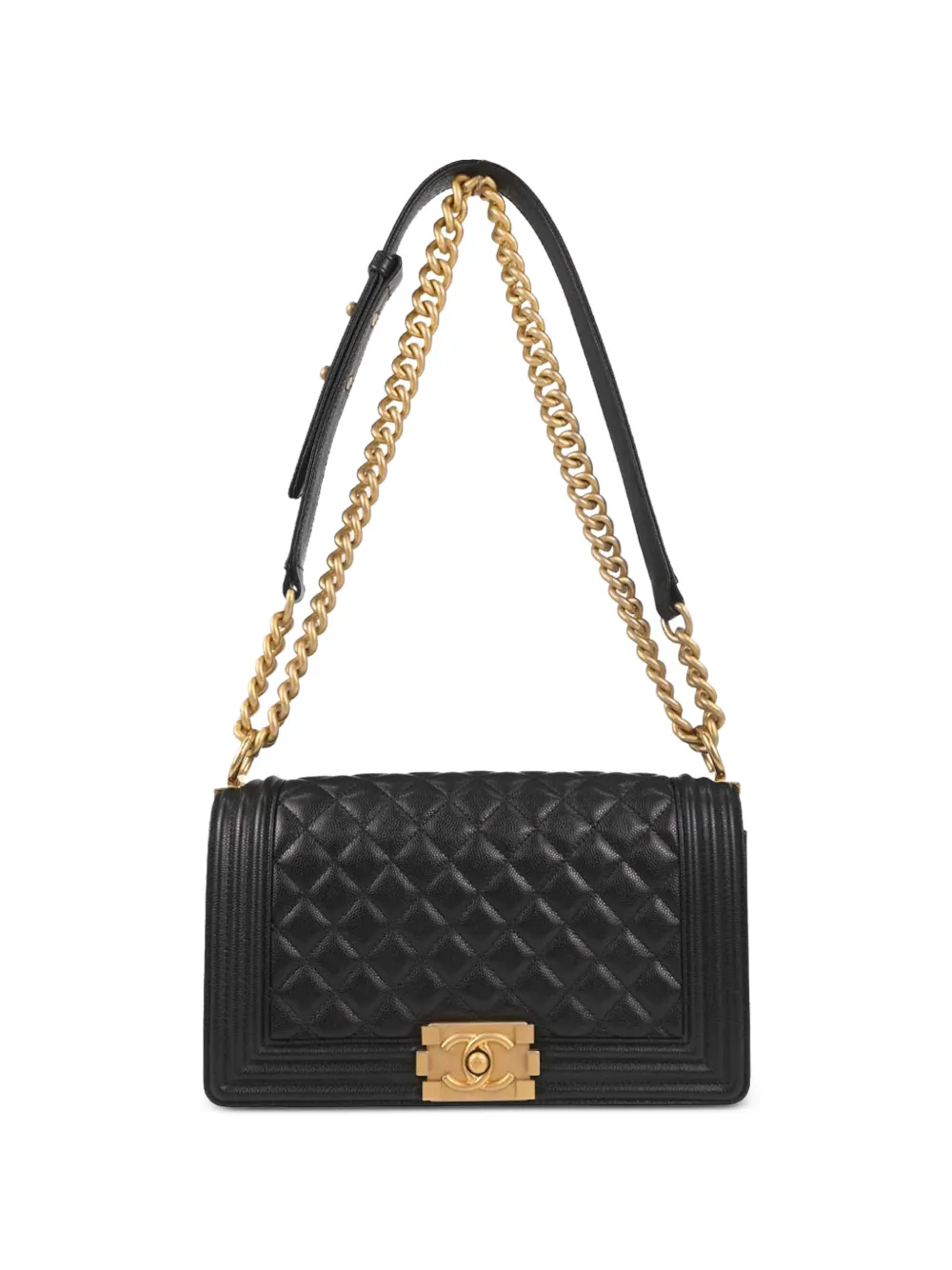 CHANEL Pre-Owned 2018 medium Boy Chanel chain shoulder bag - Nero