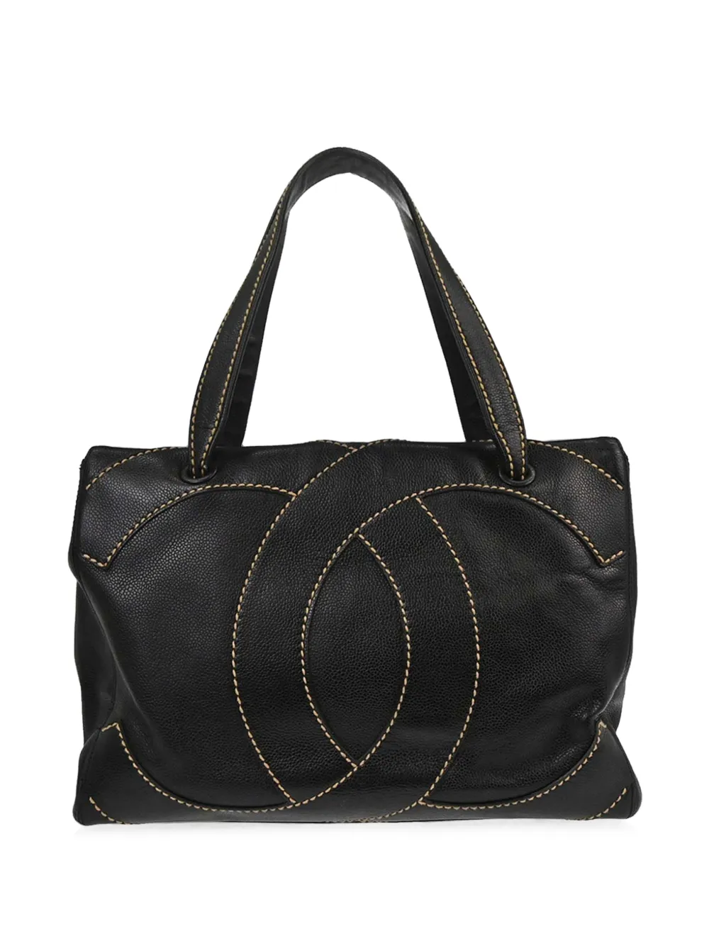 CHANEL Pre-Owned 2005 CC stitch tote bag - Nero
