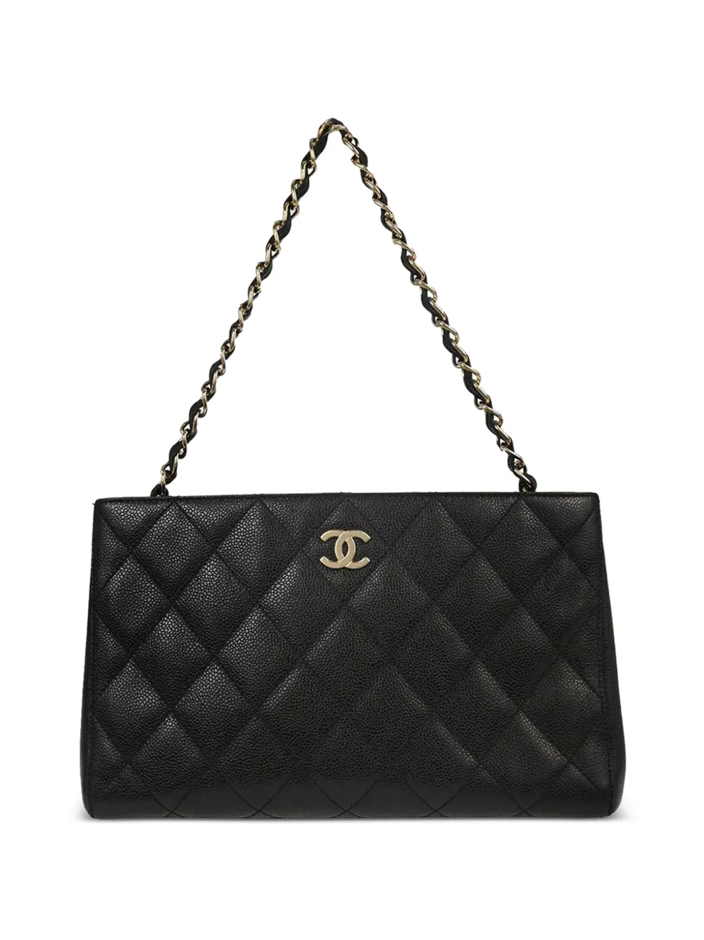 CHANEL Pre-Owned 2002 quilted leather tote bag - Nero