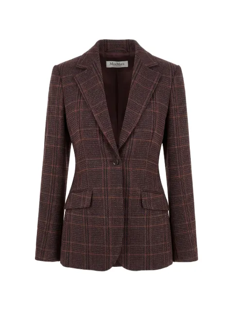 Max Mara Abate check-pattern single-breasted blazer