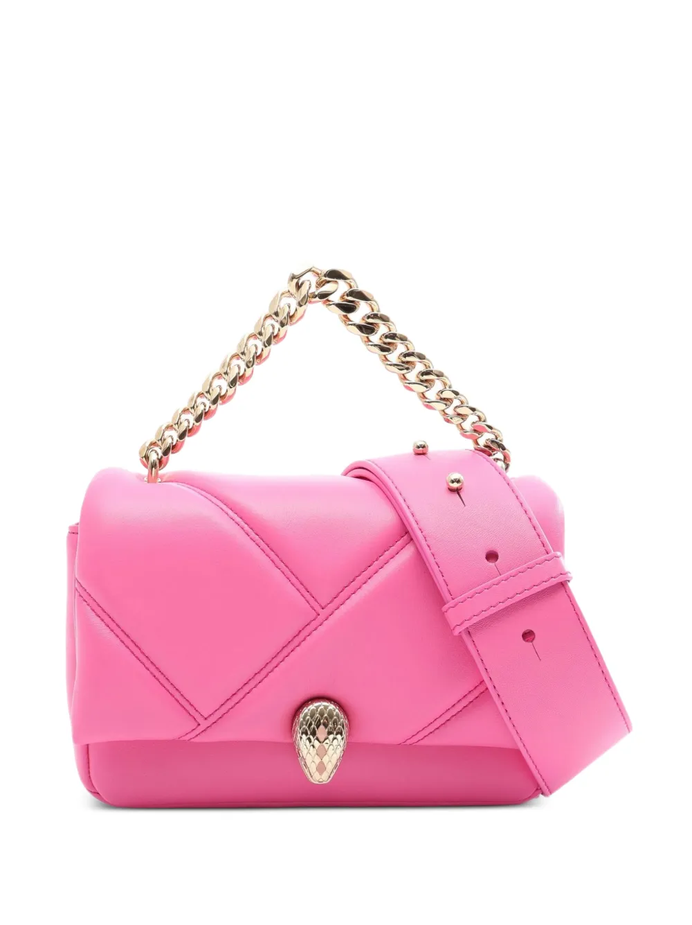 Bvlgari Pre-Owned cabas Serpenti Cabochon à chaîne (années 2010) - Rose