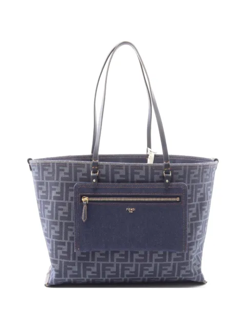 Fendi Pre-Owned 中号卷边双面手提包（2020年代典藏款）