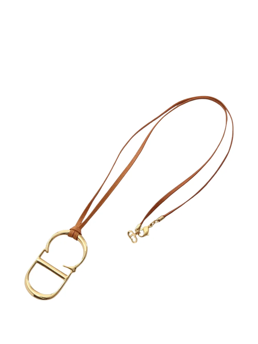 Christian Dior Pre-Owned 2010s Halskette mit CD - Gold