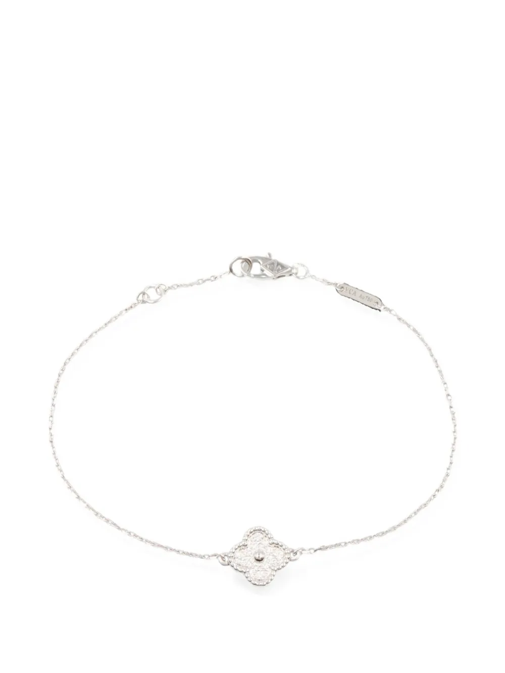 Van Cleef & Arpels Pre-Owned 2010s Sweet Alhambra diamond bracelet in Silver