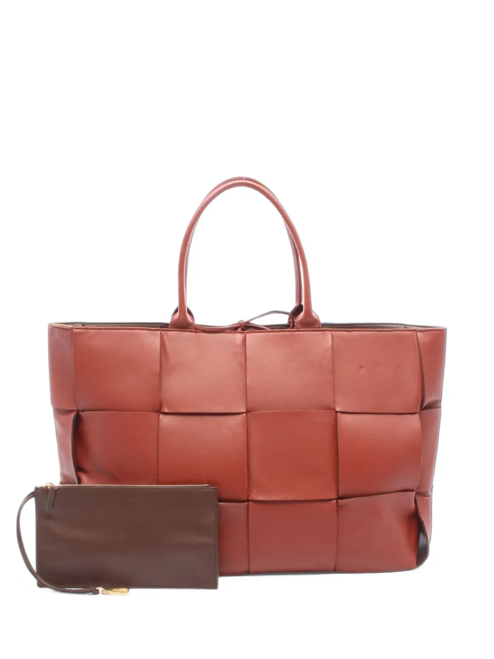 Bottega Veneta Pre-Owned 2000s 48 Arco Intrecciato Tote Bag - Braun