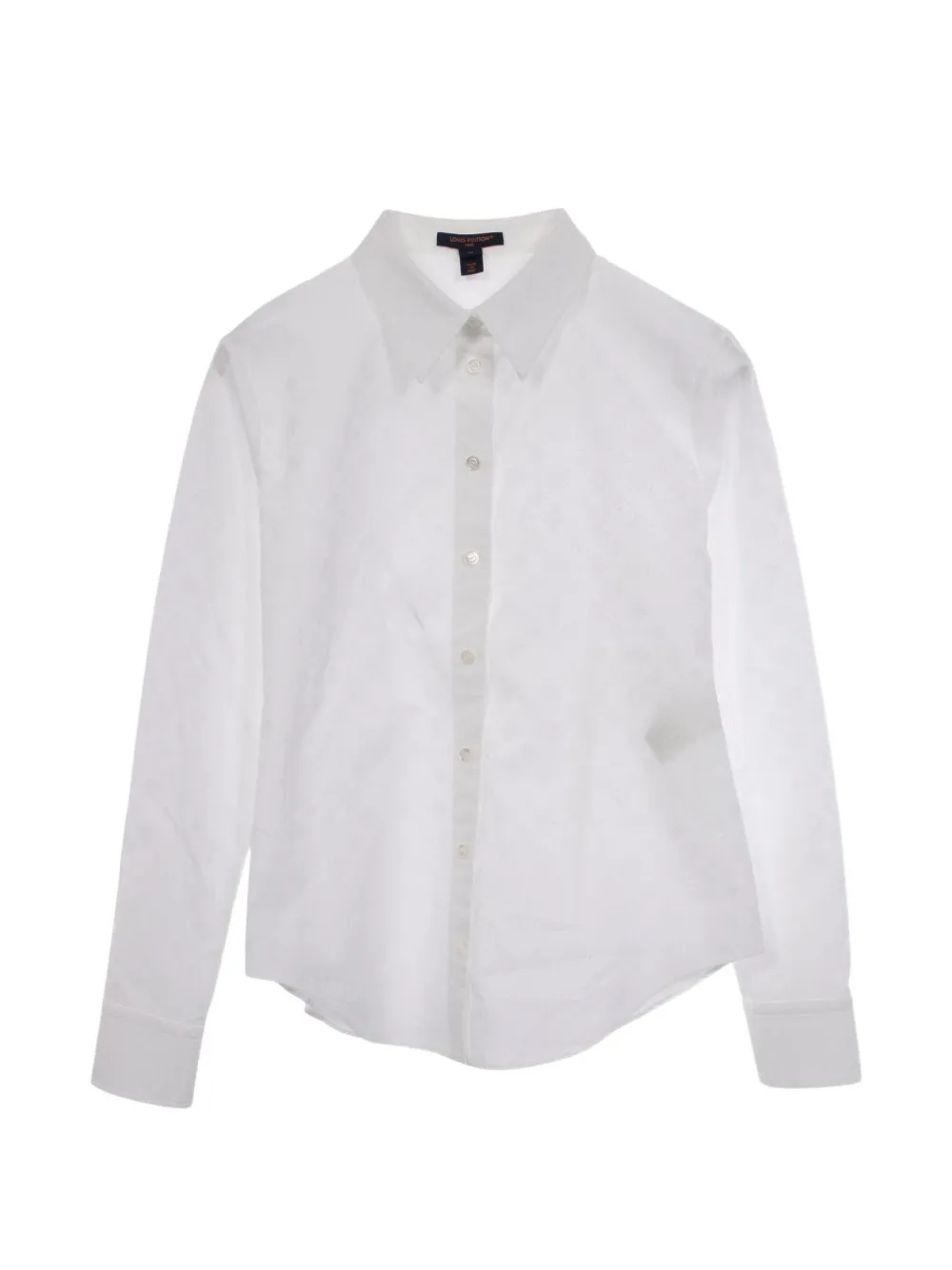 Louis Vuitton Pre-Owned 2010s monogram jacquard shirt - Bianco