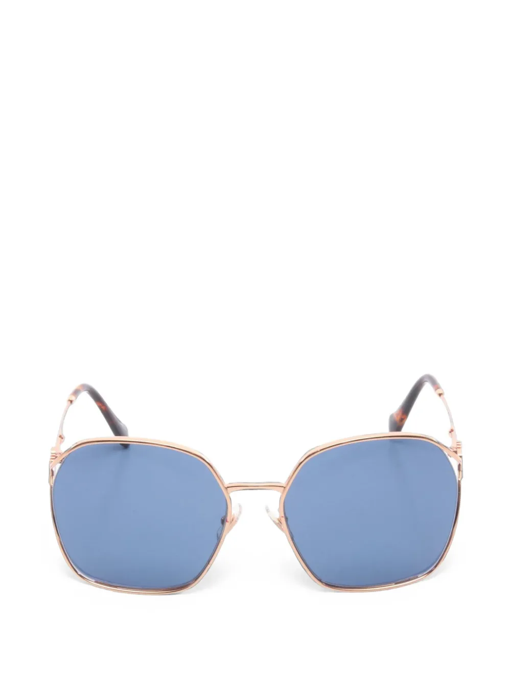 Miu Miu Pre-Owned lunettes de vue géométriques (années 2010) - Or Miu Miu Pre-Owned lunettes de vue géométriques (années 2010) - Or
