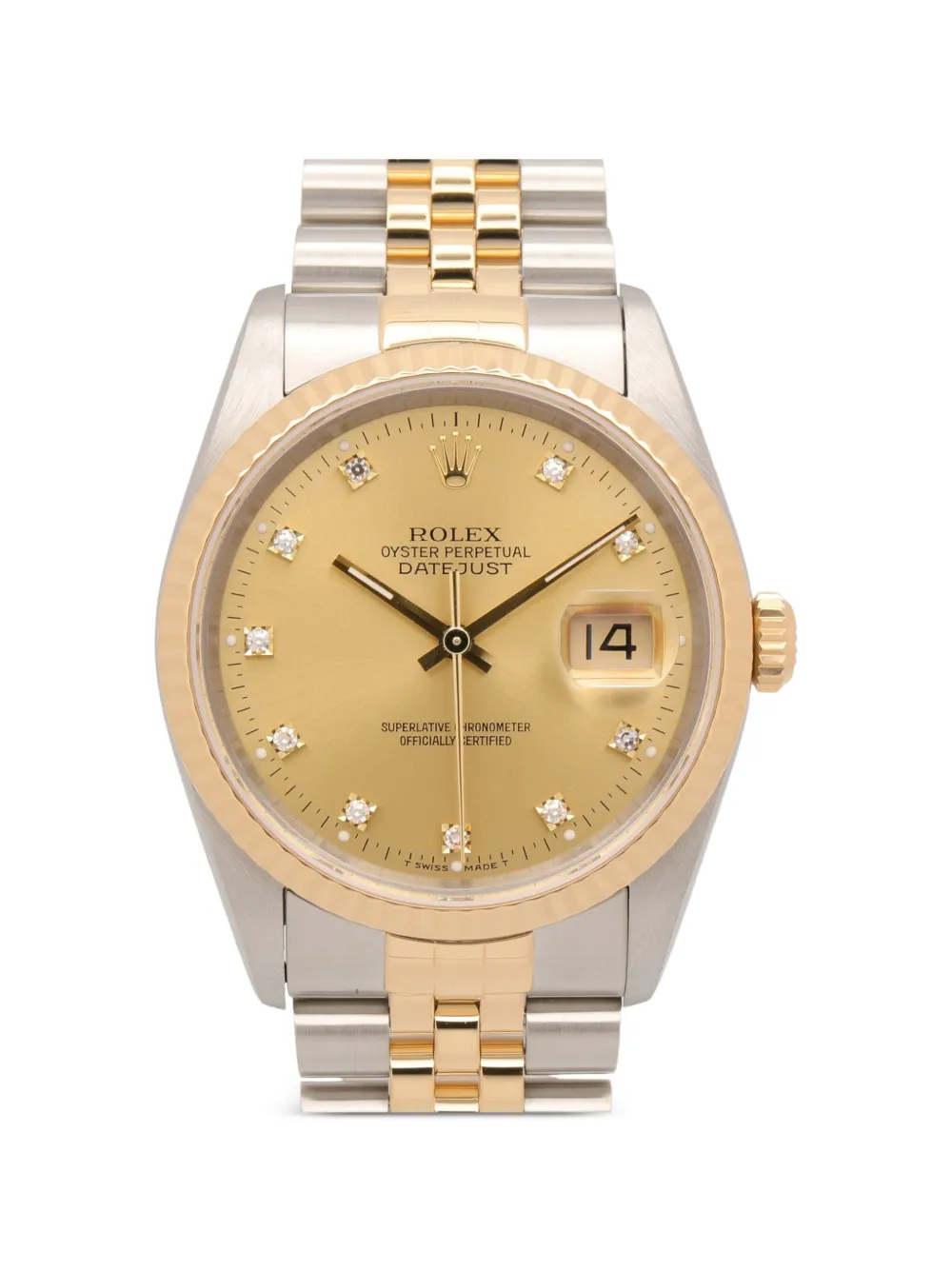 Rolex 1990-2000s Datejust diamond 36mm watch - Oro