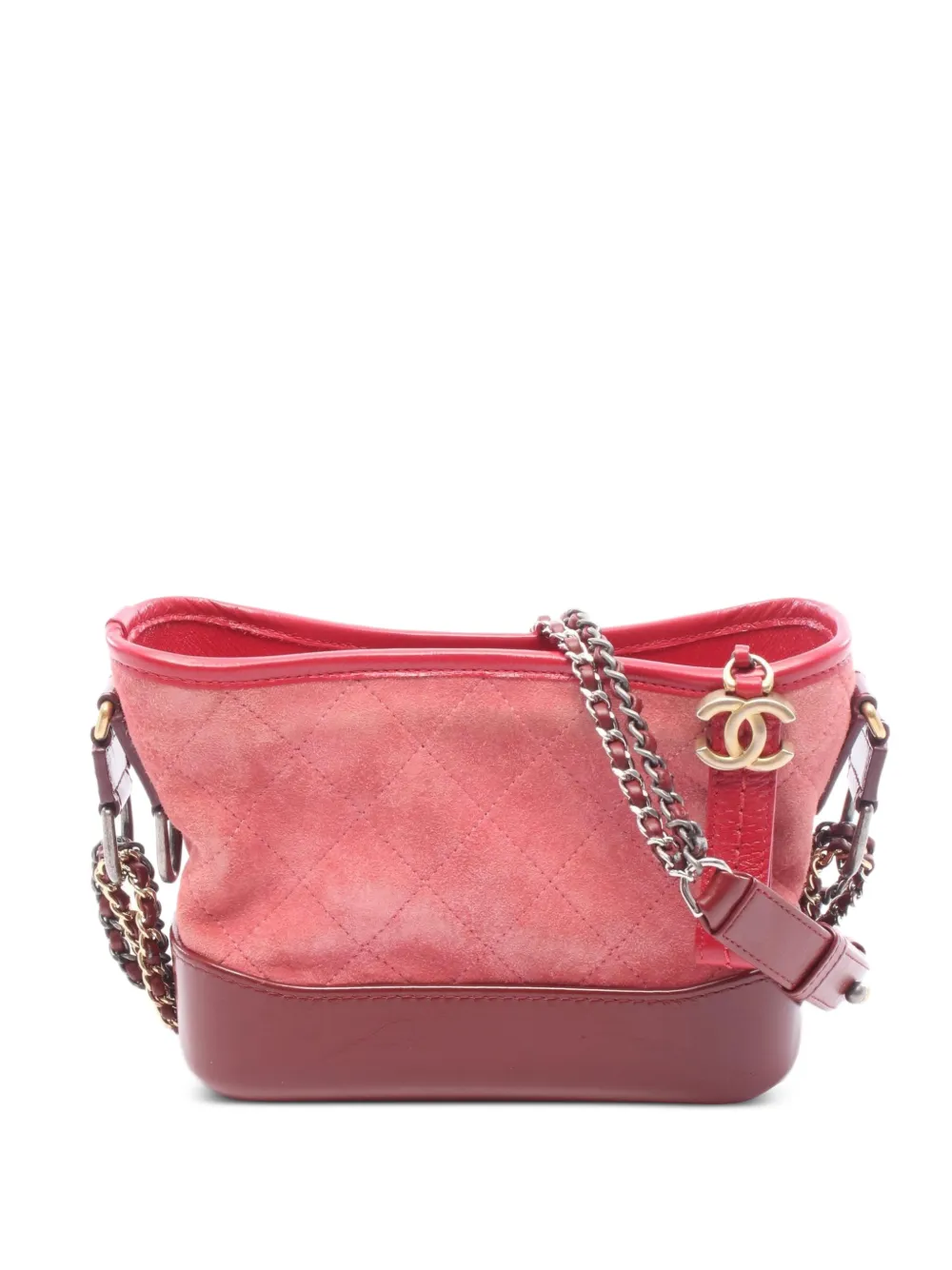 CHANEL Pre-Owned 2017-2018 smaall Gabriel shoulder bag - Rosa