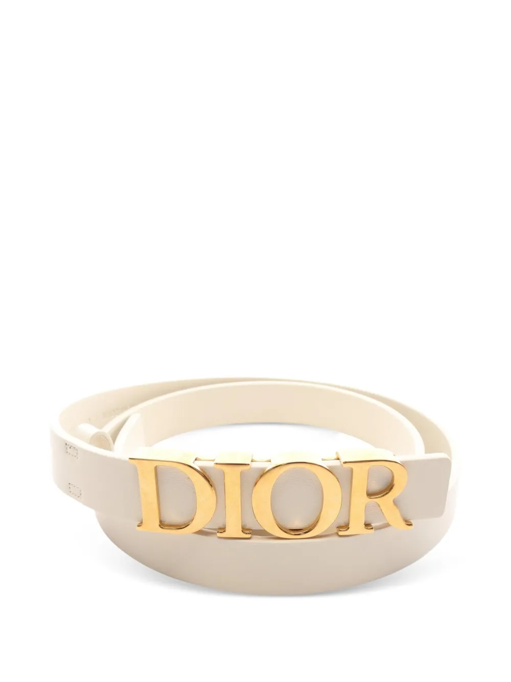 Christian Dior Pre-Owned 2010s D-Dream Gürtel mit Logo-Schild - Weiß