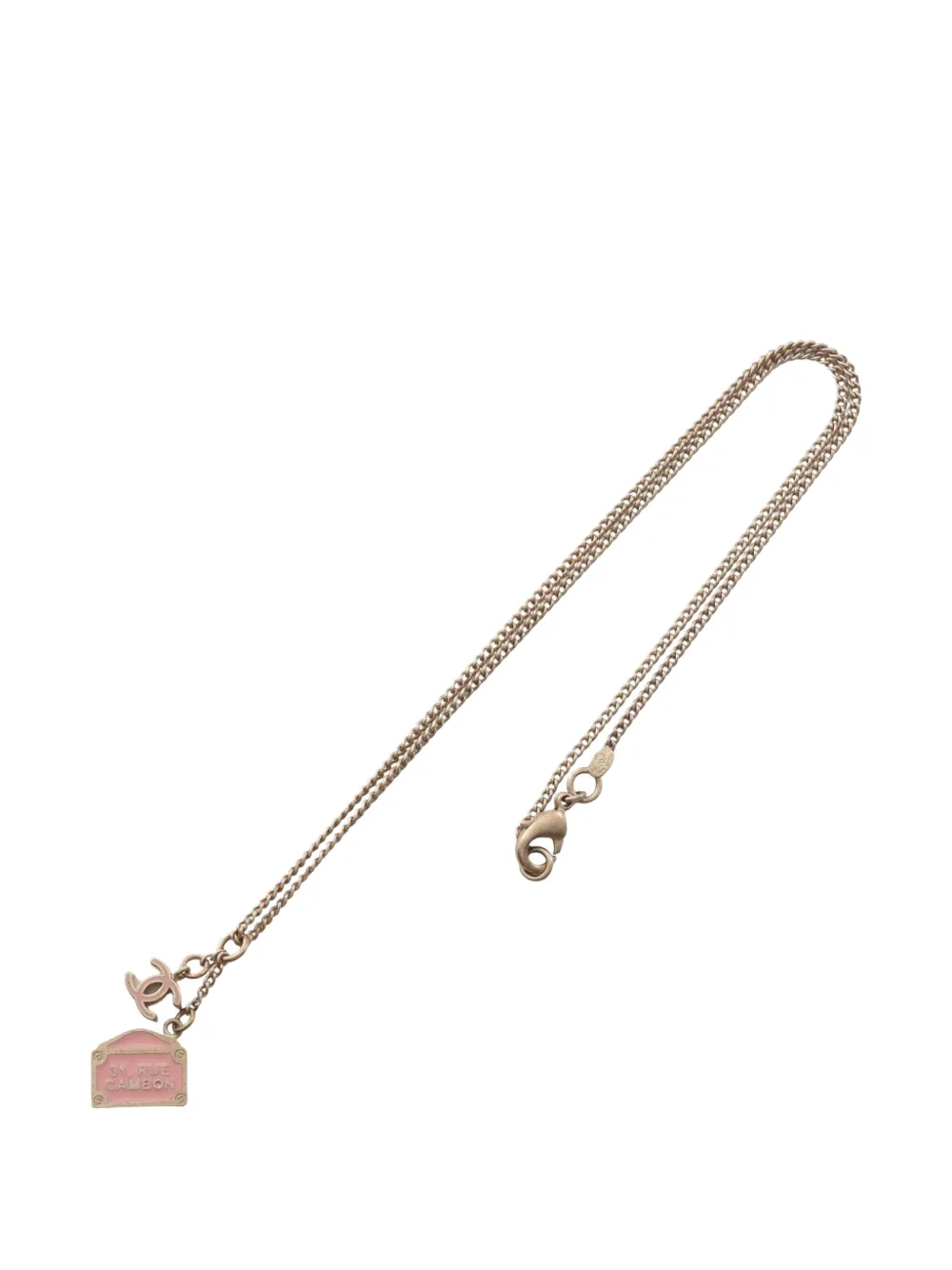 CHANEL Pre-Owned 2006 Coco Mark pendant necklace - Oro
