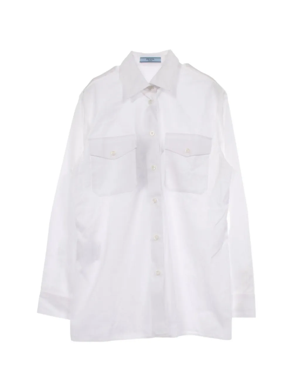 Prada Pre-Owned 2020 chest-pockets shirt - Bianco
