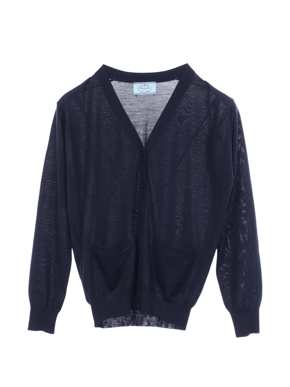 Prada Pre-Owned 2010 V-neck cardigan - Blu