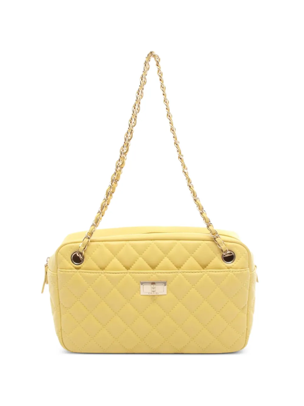 CHANEL Pre-Owned 2008-2009 2.55 matelassé handbag - Giallo