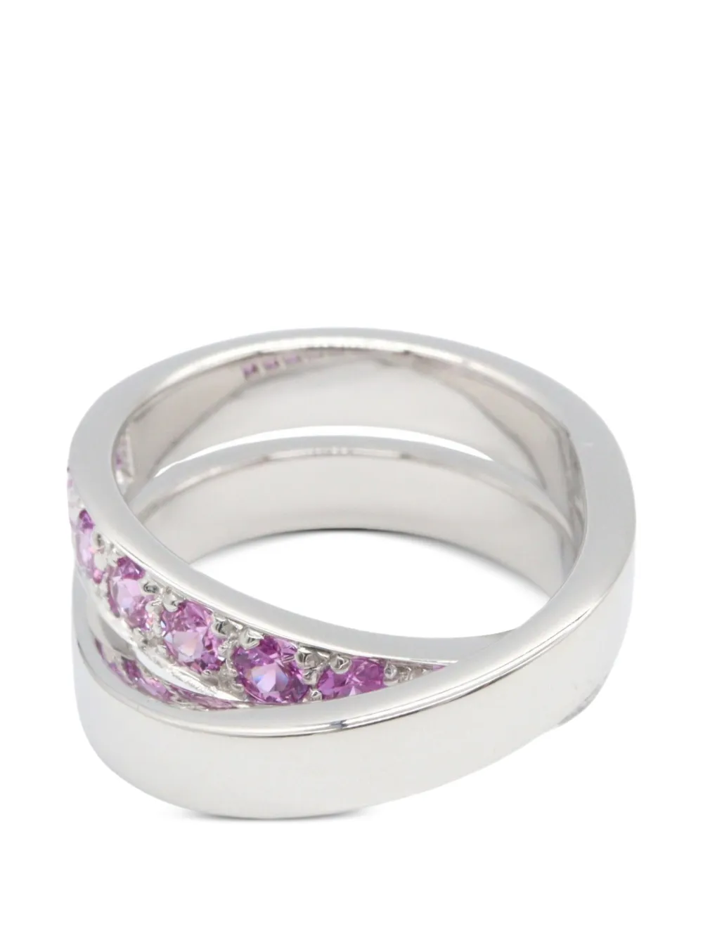 Cartier 2010s Paris Ring mit Saphir - Silber