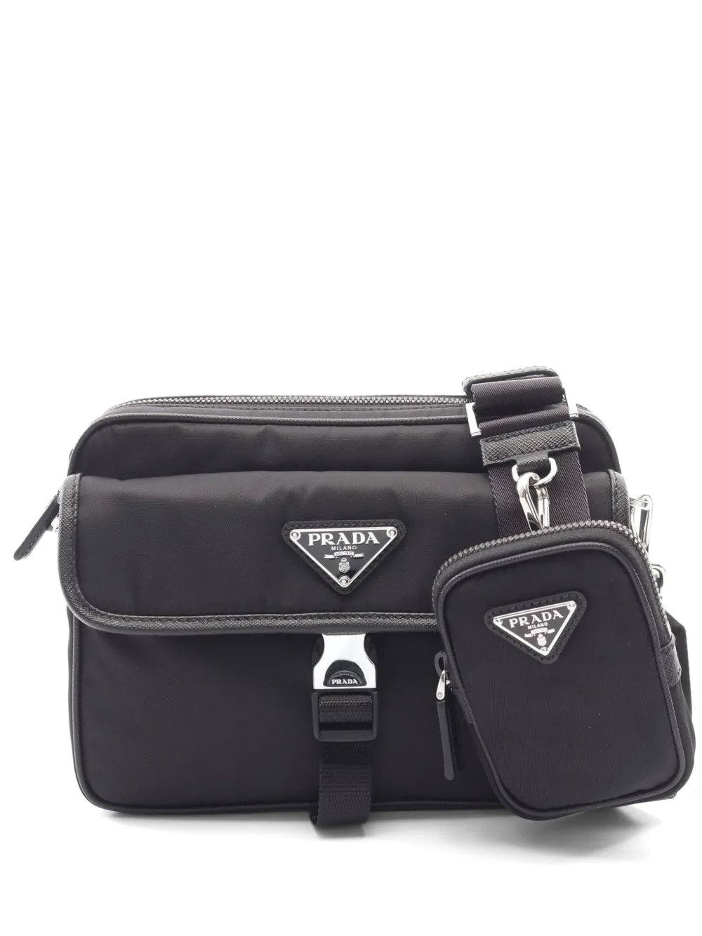 Prada Pre-Owned 2020 Re-Nylon Saffiano shoulder bag - Nero