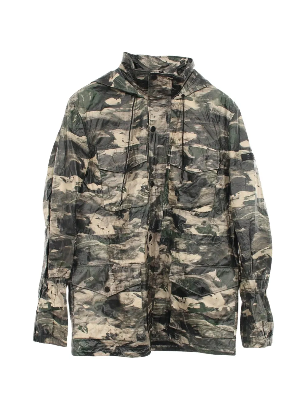 Louis Vuitton Pre-Owned veste Saharienne Surface Planet en cuir à capuche (années 2010) - Vert