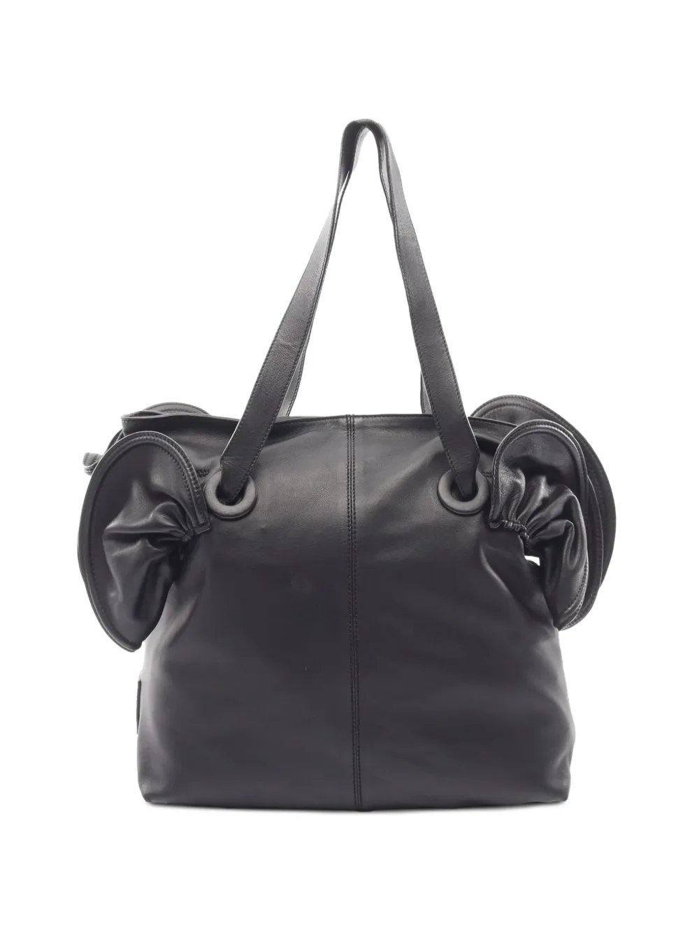 Valentino Garavani Pre-Owned 2010s Tote Bag mit Rüschen - Schwarz