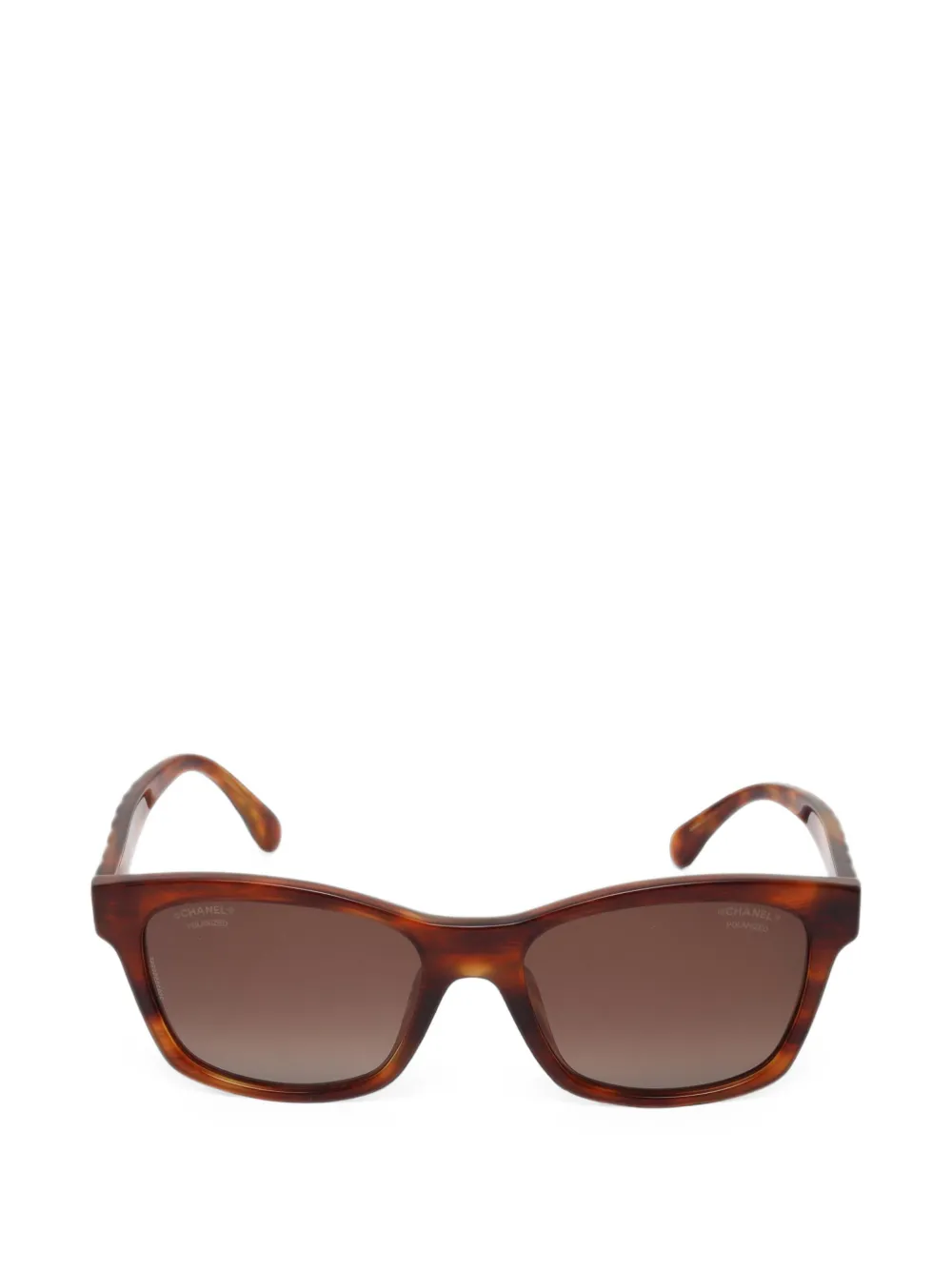 CHANEL Pre-Owned lunettes de soleil Coco Mark - Marron CHANEL Pre-Owned lunettes de soleil Coco Mark - Marron
