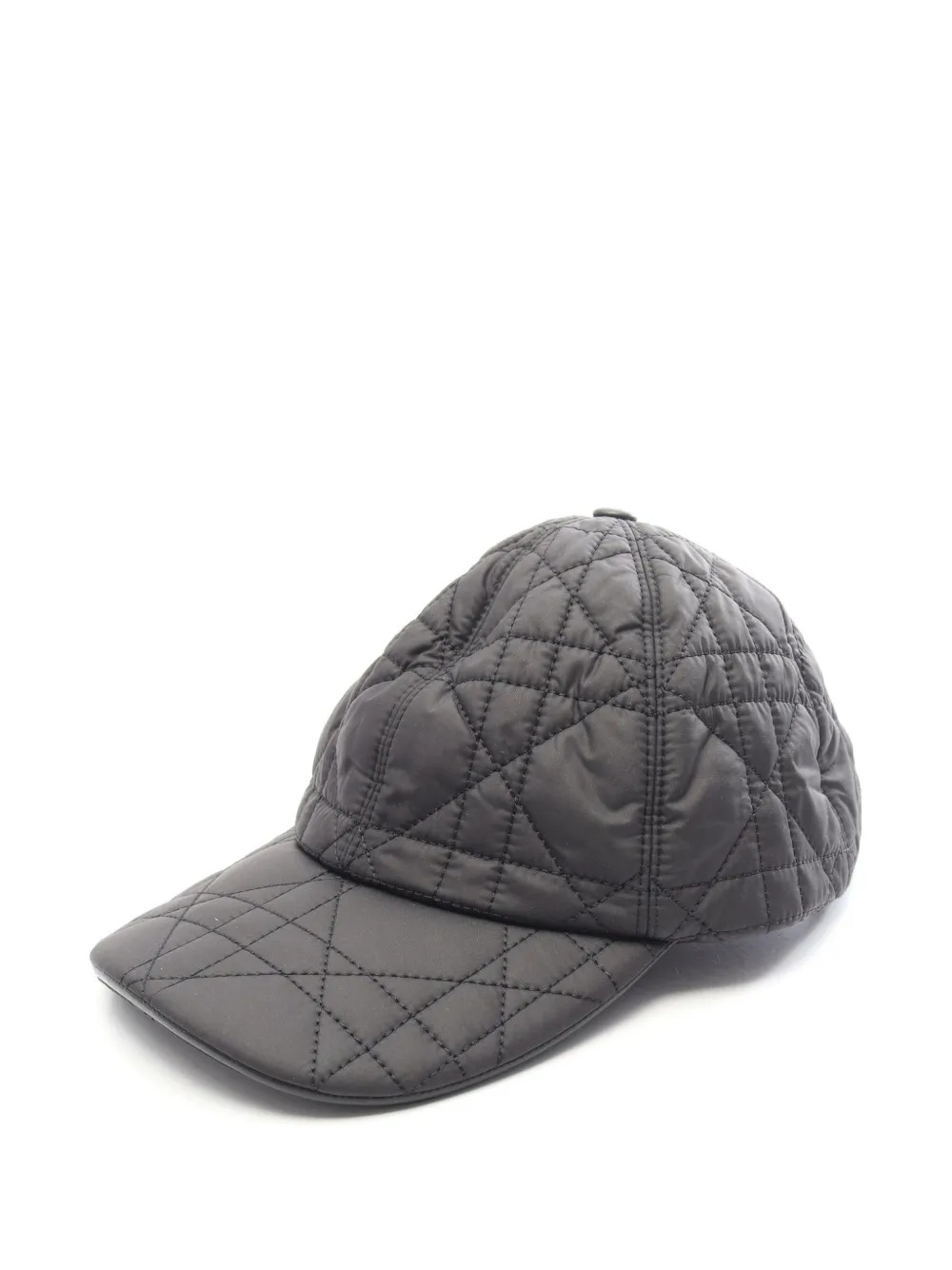 Christian Dior Pre-Owned casquette à design matelassé (années 2010) - Noir