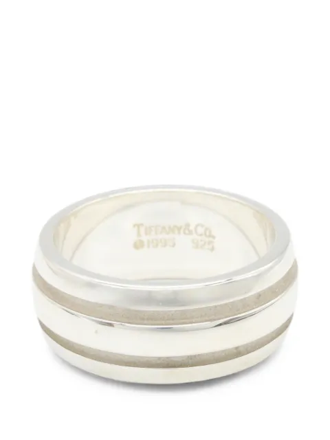 Tiffany & Co. Pre-Owned 2010s grooved double-line ring