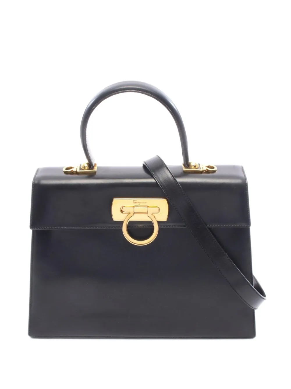Ferragamo Pre-Owned 2000s Gancini shoulder bag - Nero