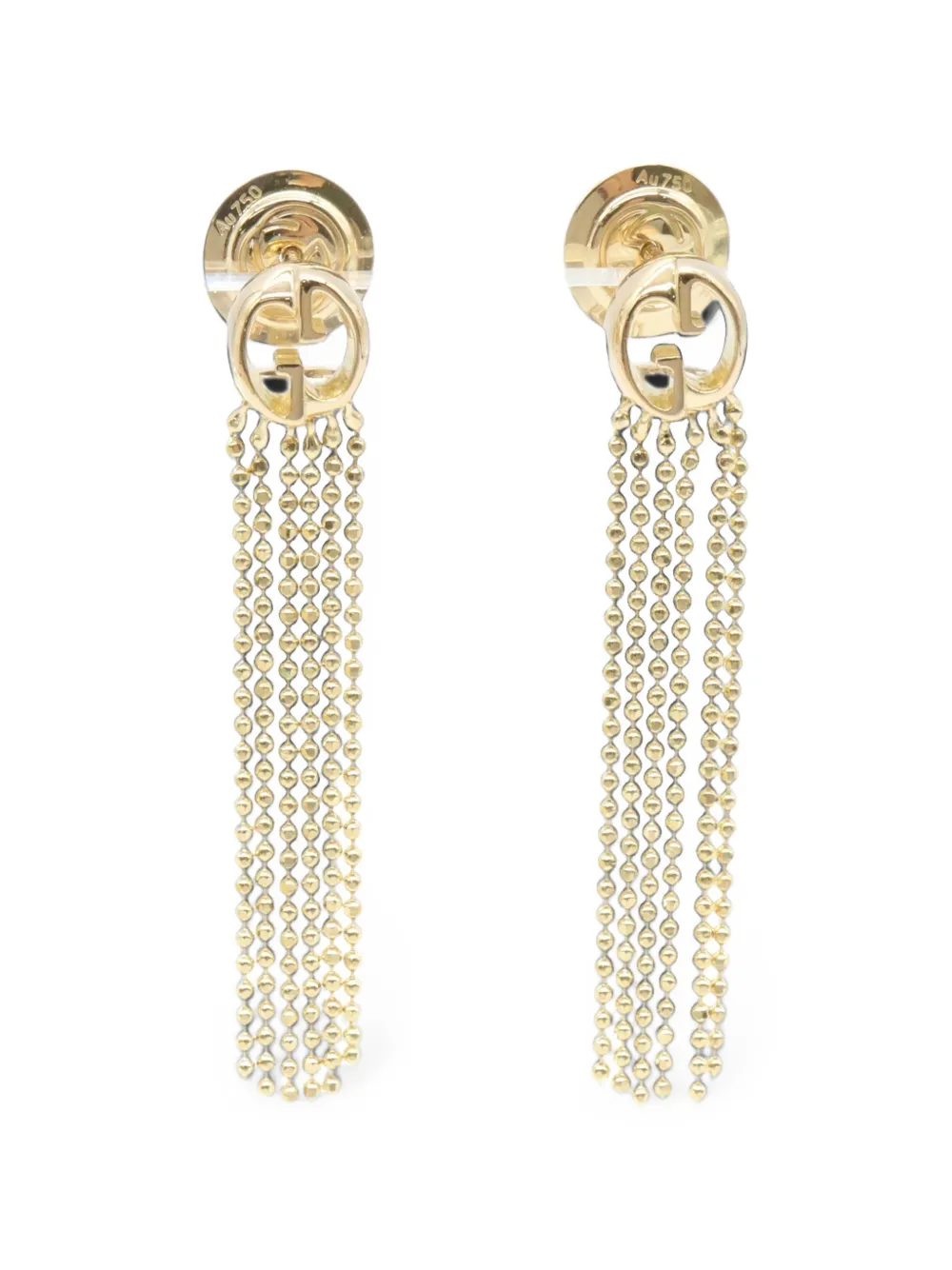 Gucci Pre-Owned 2010s bead-fringe earrings - Oro