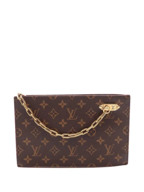 Louis Vuitton Pre-Owned 2019 Monogram chain-detail clutch bag