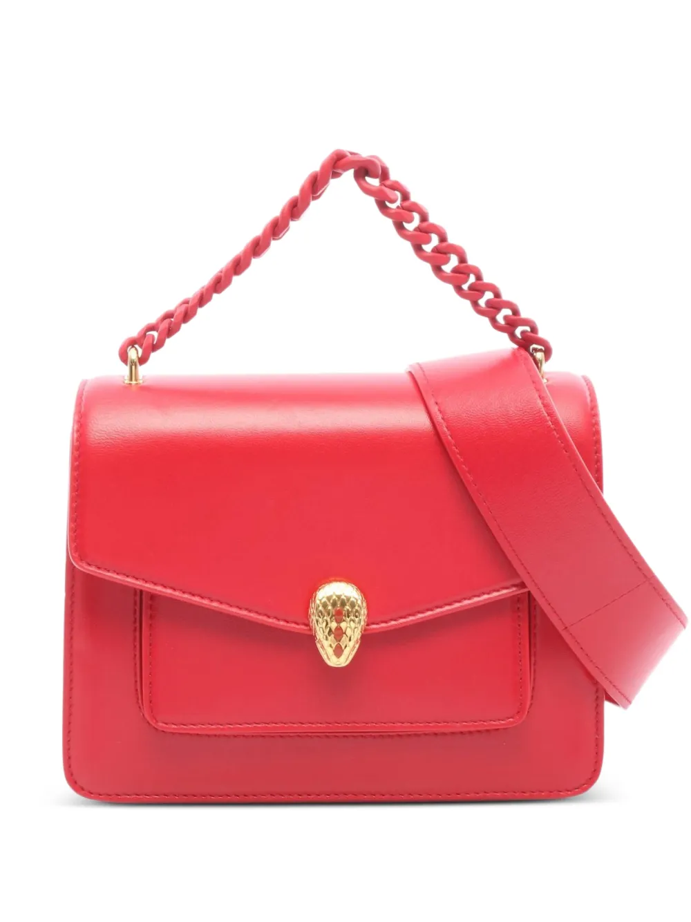 Bvlgari Pre-Owned cabas Serpenti Forever à chaîne (années 2010) - Rouge