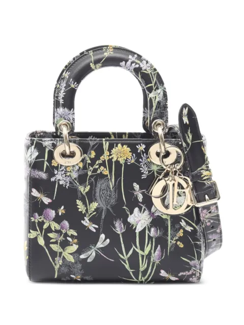 Christian Dior Pre-Owned 2010s small Lady Dior Florilegio tote bag