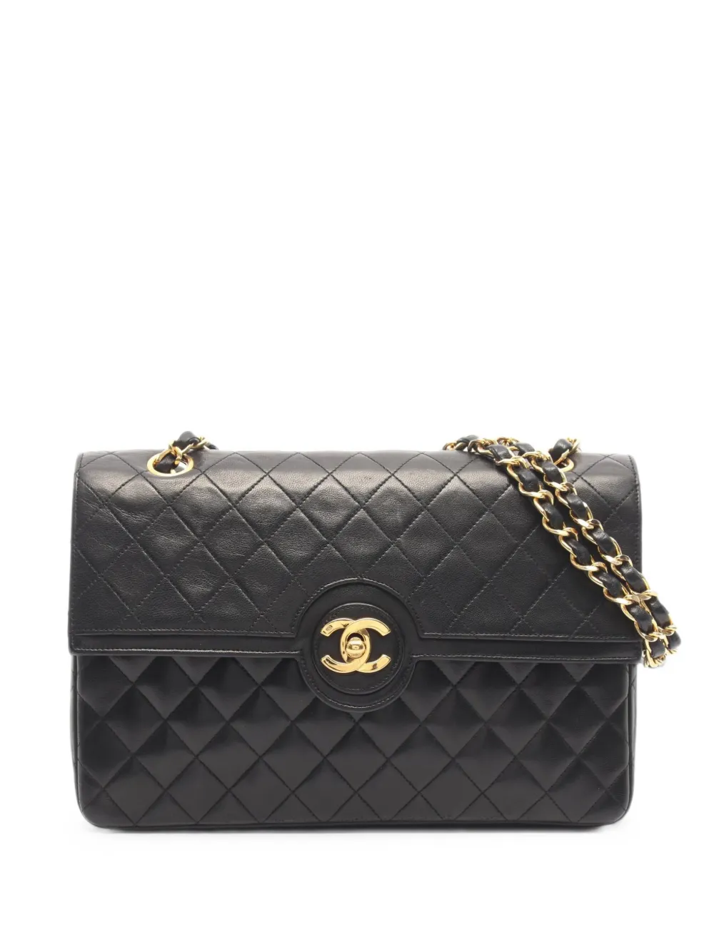 CHANEL Pre-Owned 1986-1988 Matelassé chain shoulder bag - Nero